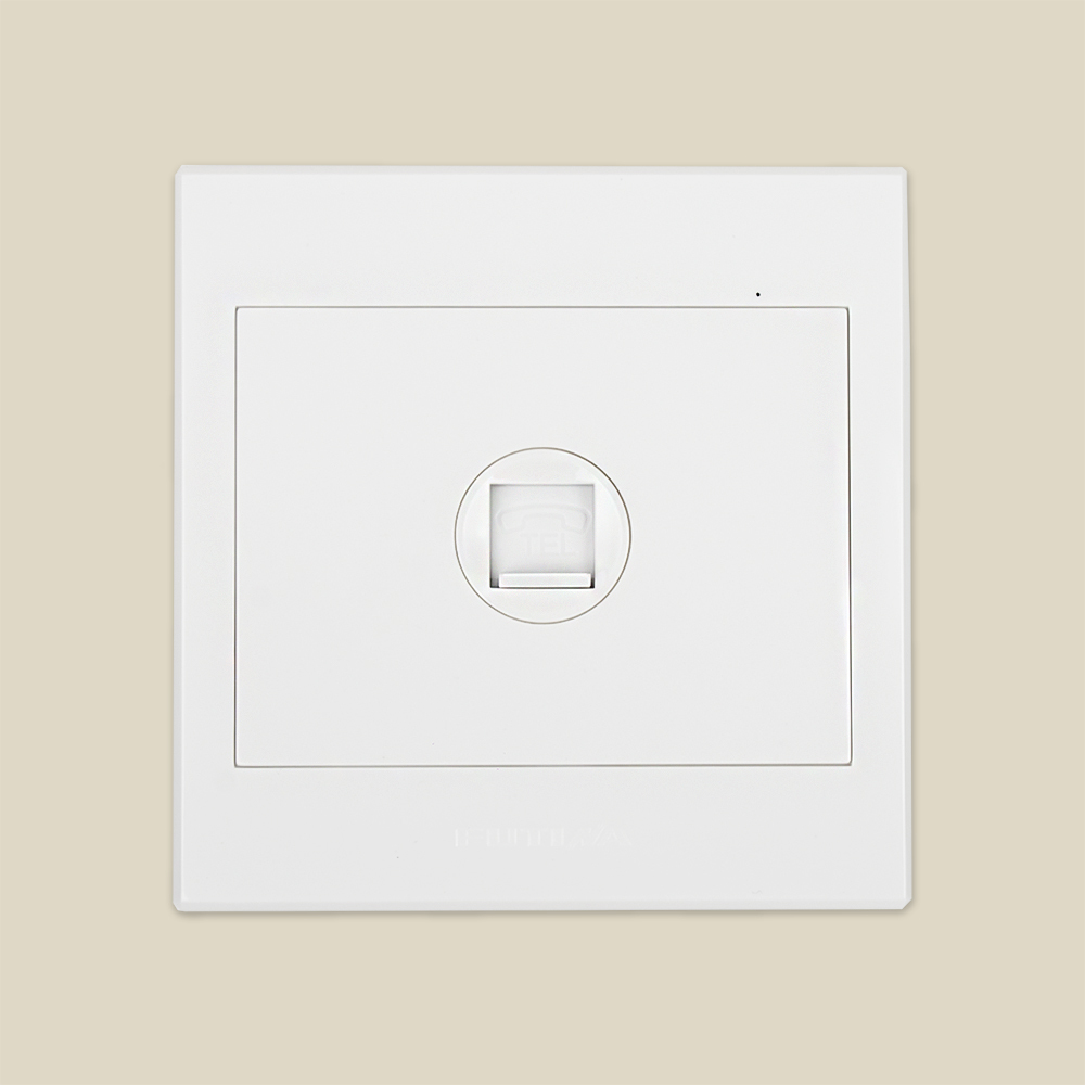 فوتينا مقبس منفذ الهاتف - أبيض