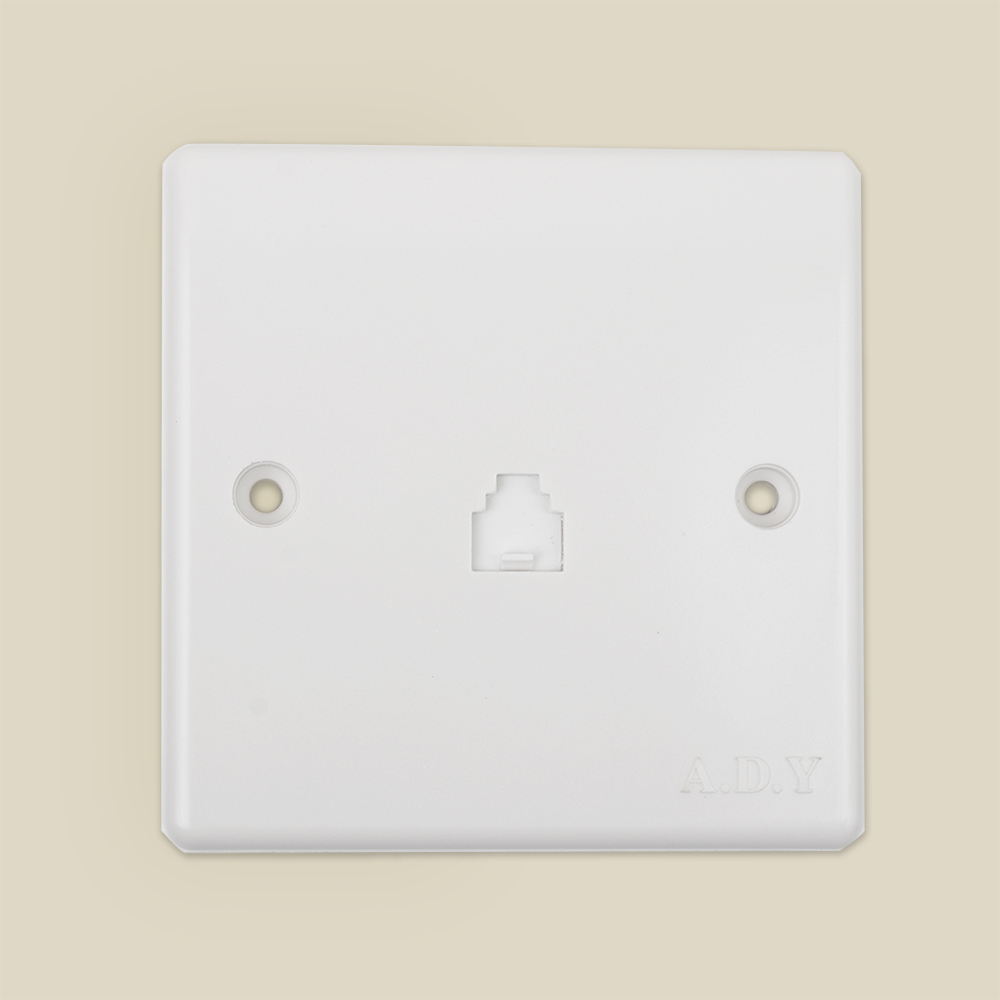 157 ADY مقبس منفذ الهاتف - أبيض