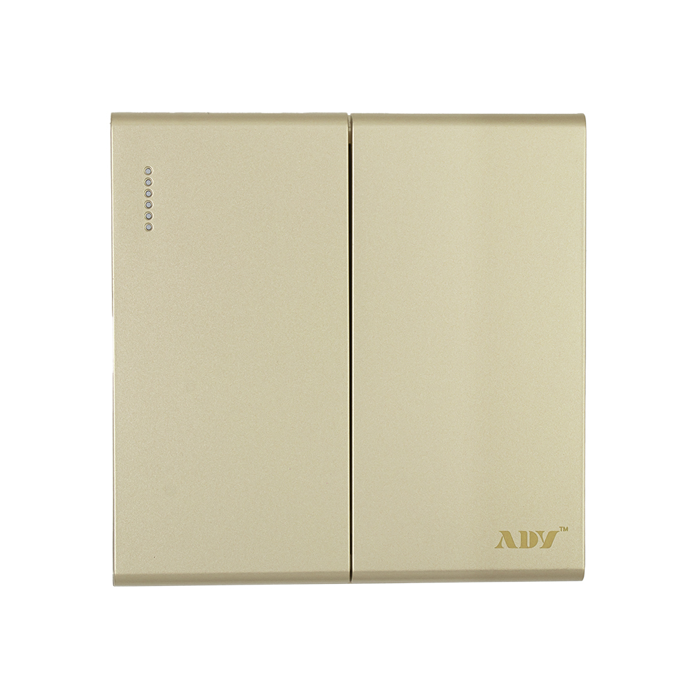 ADY K21-10 مفتاحين كهرباء - ذهبي