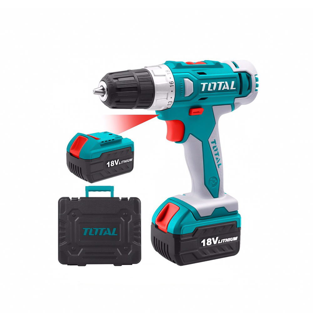 توتال مثقاب لاسلكي بطارية ليثيوم أيونموديل TDLI228180-2 - قوة 18 فولت