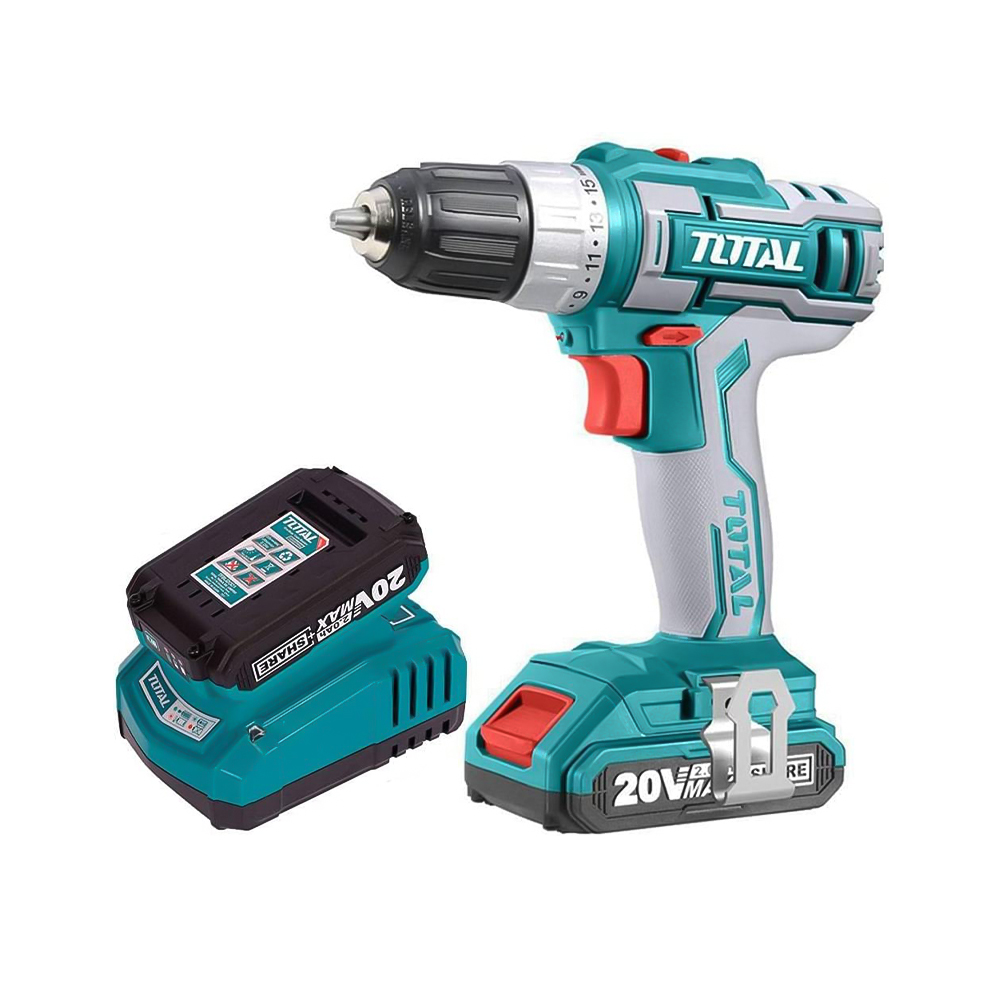 توتال مثقاب لاسلكي من نوع ليثيوم أيون- موديل TDLI20021