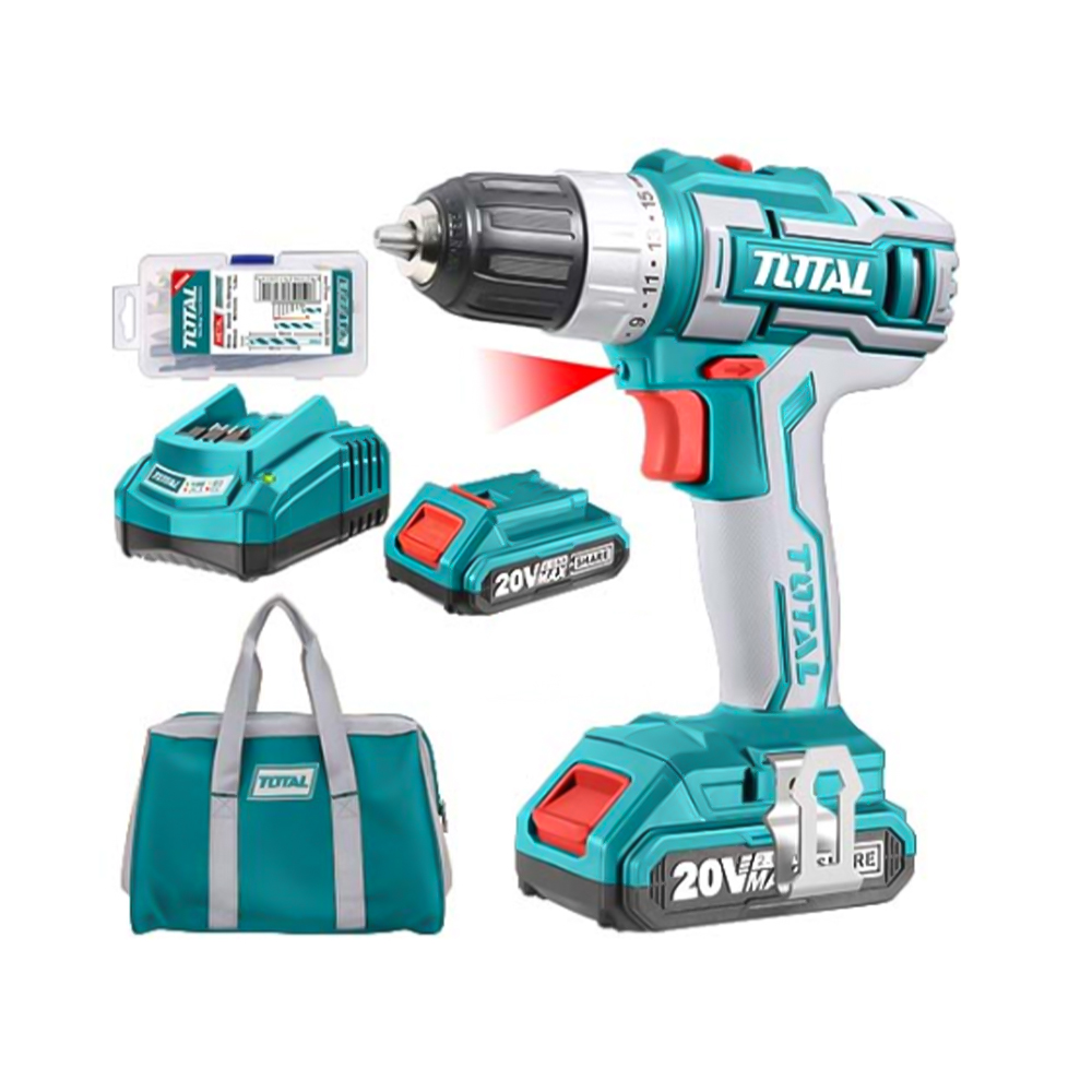 توتال مثقاب لاسلكي من نوع ليثيوم أيون- موديل TDLI2002