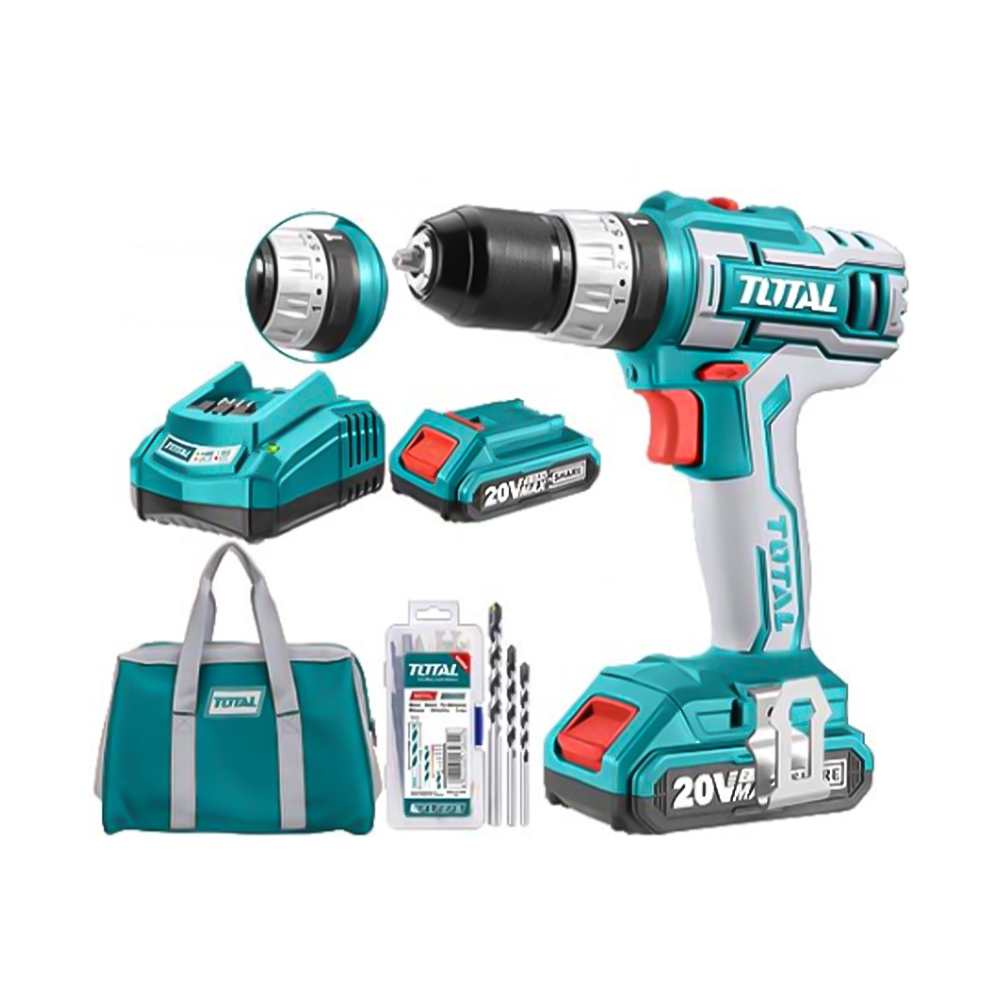 توتال مثقاب لاسلكي من نوع ليثيوم أيون- موديل TIDLI2002