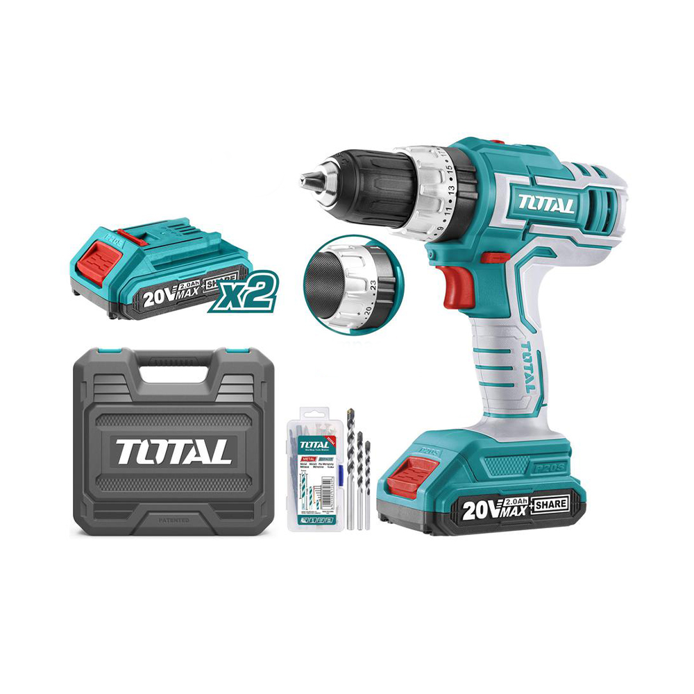 توتال مثقاب لاسلكي من نوع ليثيوم أيون سوبر - موديل TIDLI20031