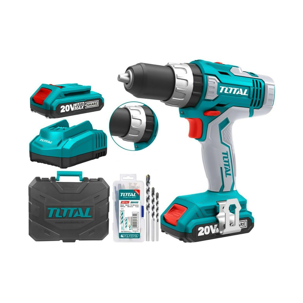 توتال مثقاب لاسلكي من نوع ليثيوم أيون- موديل TIDLI2003