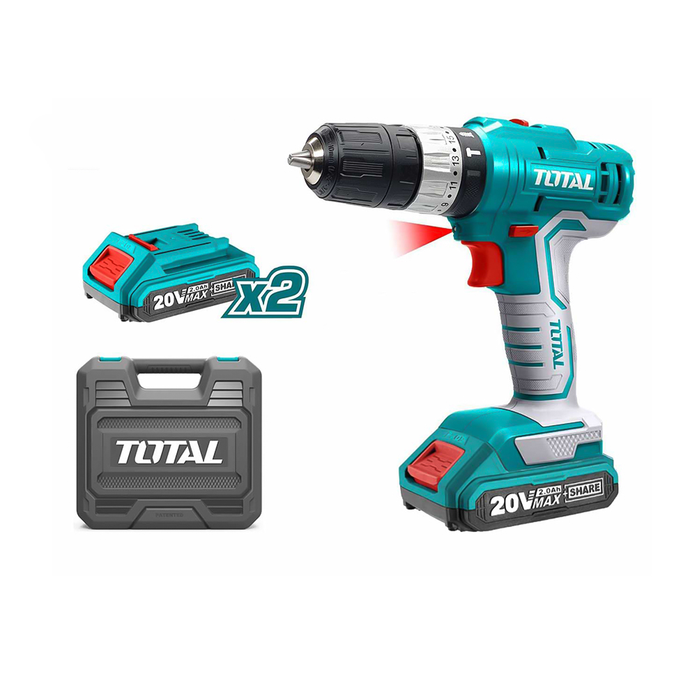 توتال مثقاب لاسلكي من نوع ليثيوم أيون- موديل TIDLI20012