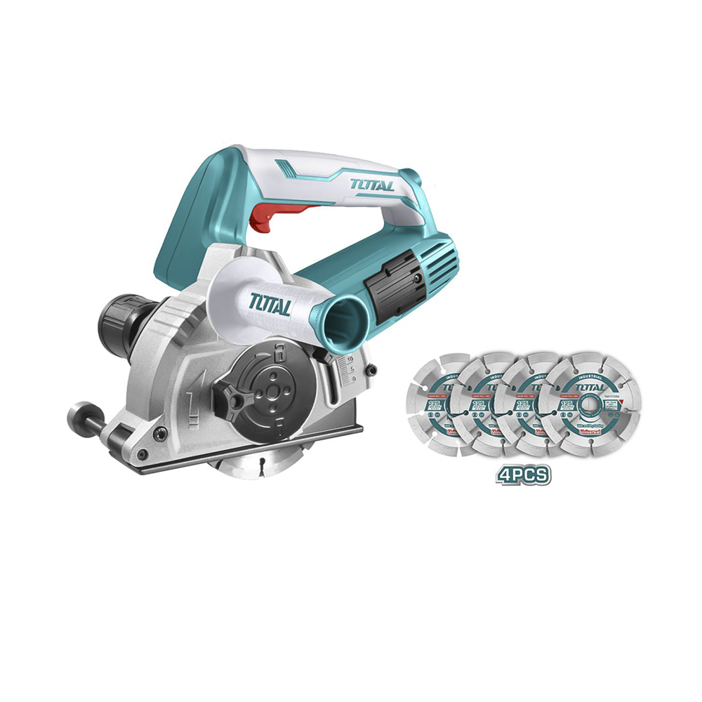 توتال ماكينة حفر جدار 4 ديسكات بطول 125 ملم 1500 واط- موديل TWLC1256