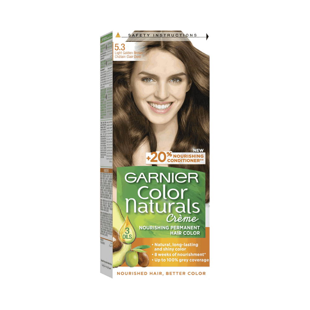 غارنييه صبغة شعر بني فاتح دهبي 5.4