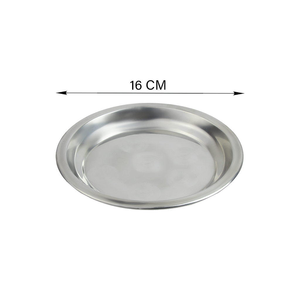 صحن إستيل دائري - مقاس 16 سم