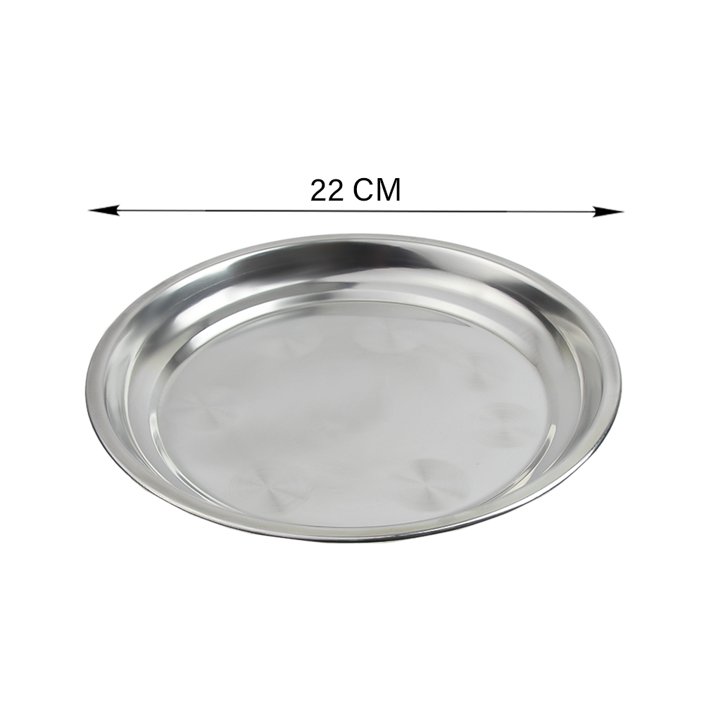 صحن إستيل دائري - مقاس 22 سم