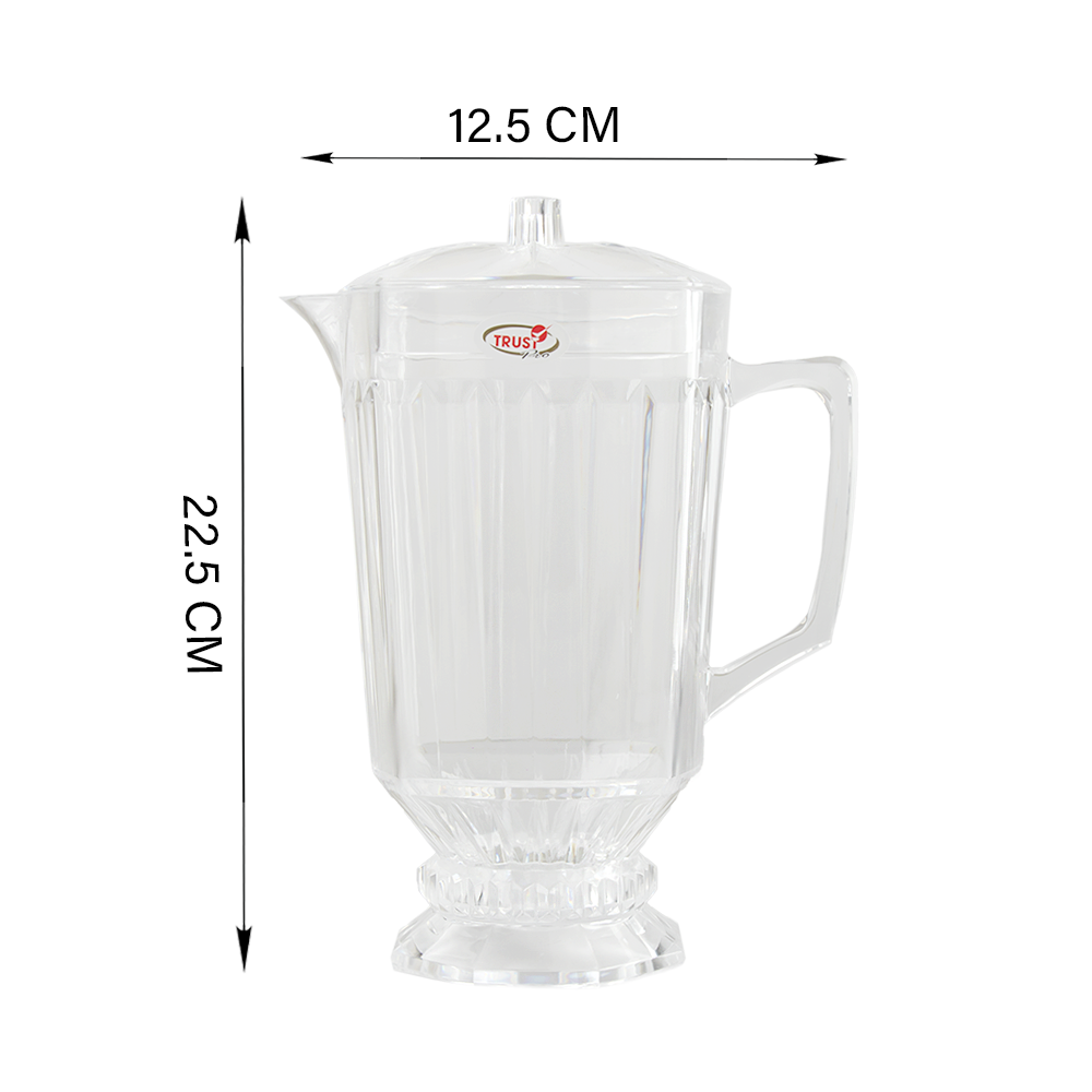 جيك عصير بلاستيك الاكرليك مع غطاء لتر