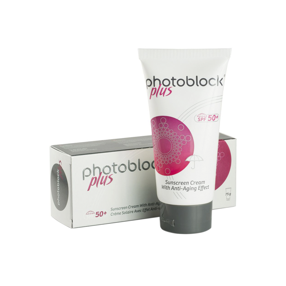 فوتوبلوك بلس كريم واقي للشمس بعامل الحماية من الشمس &lrm;&lrm;&lrm;SPF &lrm;50&lrm;+&lrm;&lrm;&lrm;&lrm; وبعامل مقاوم لعلامات التقدم بالسن - 75جم