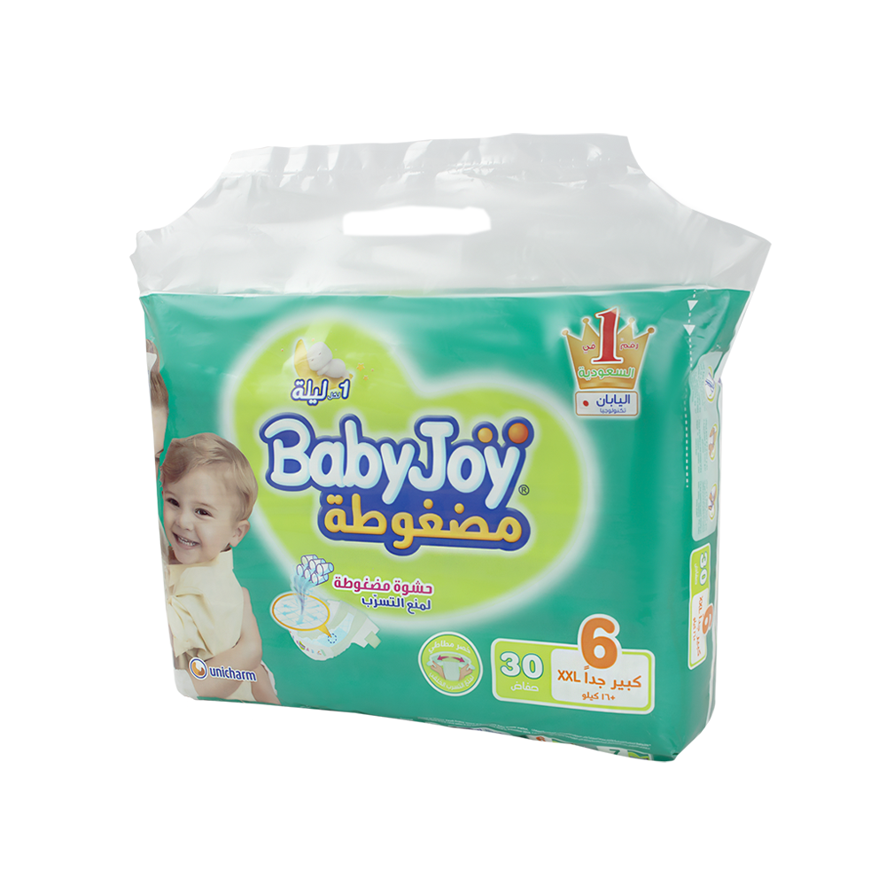 بيبي جوي حفاضات مقاس 6 لوزن +16 كجم - عدد30 حفاض