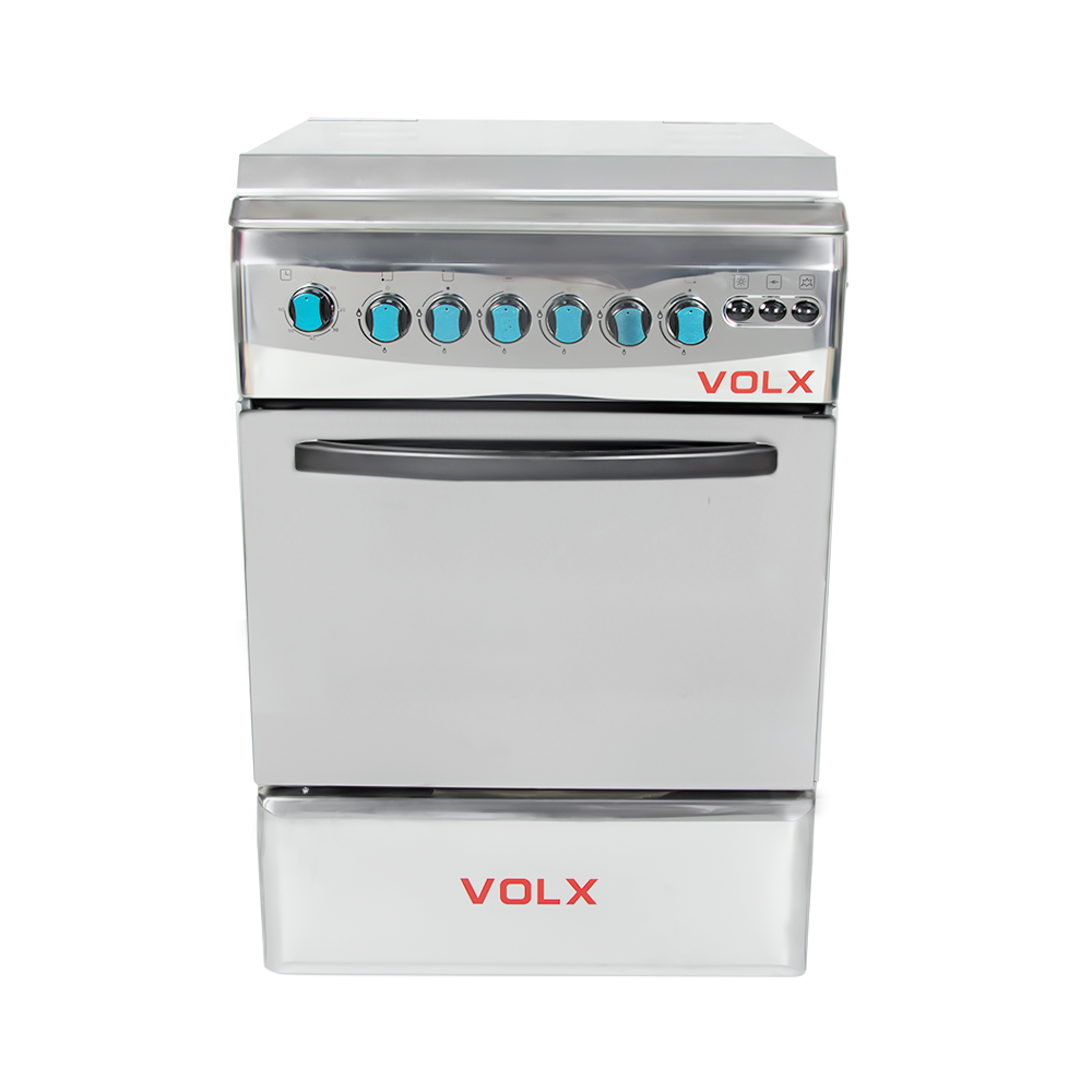 فولكس طباخه غاز 4 عيون بشواية كهرباء -60 ×60 سم