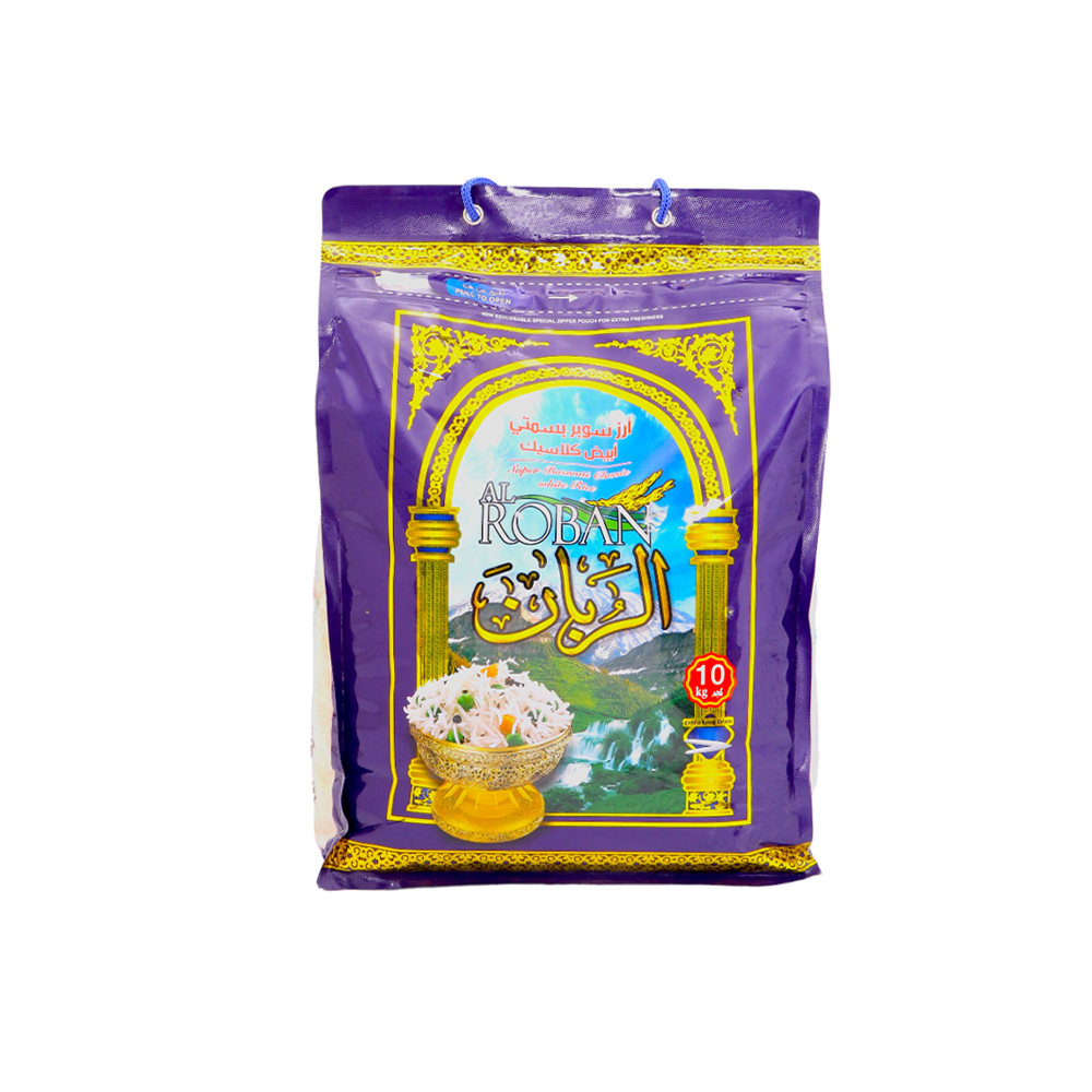 الربان أرز سوبر بسمتي أبيض كلاسيك -10 كجم