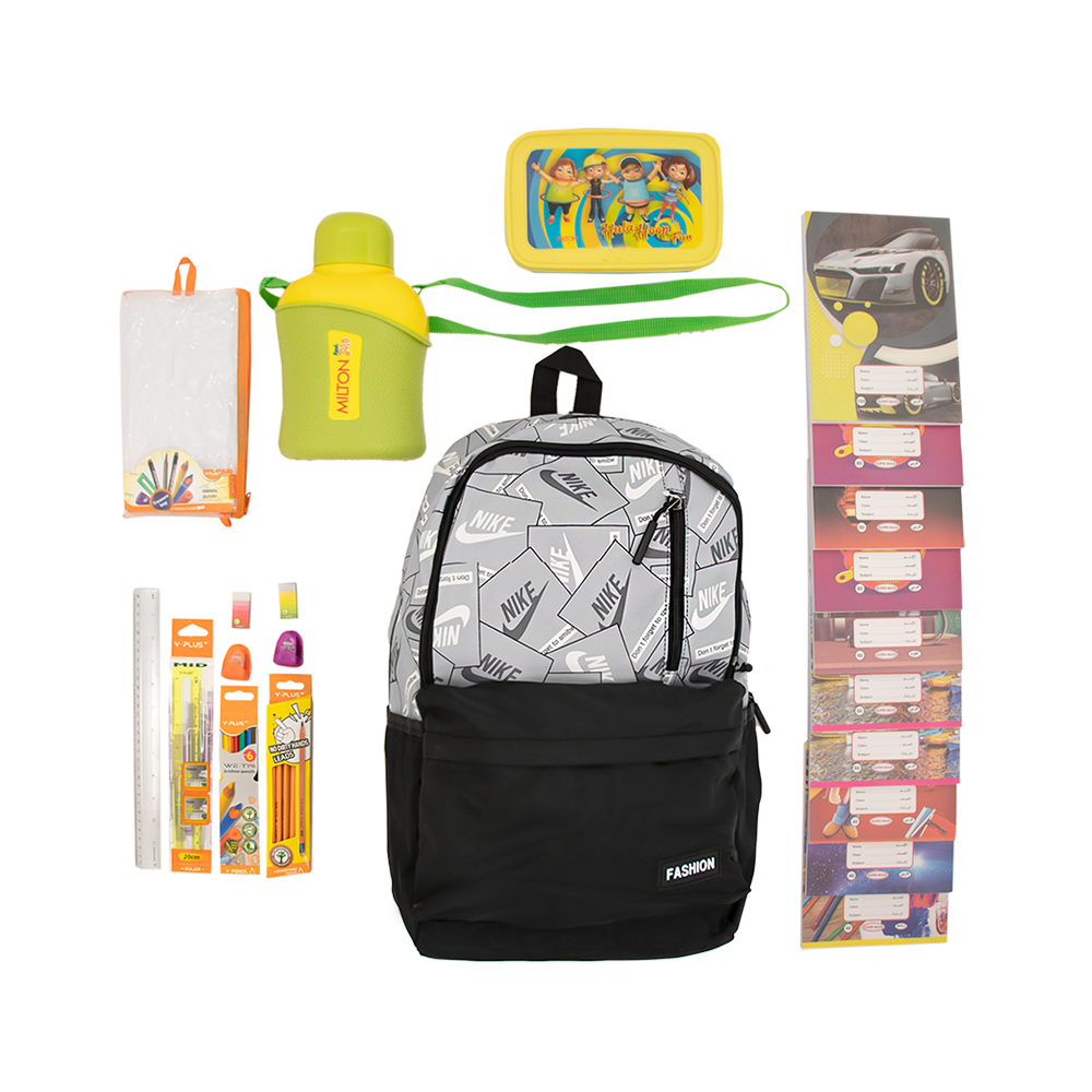 باكج الحقيبة المتكاملة للطلاب في الصفوف الرابعة إلى السادسة - 15 قطعة