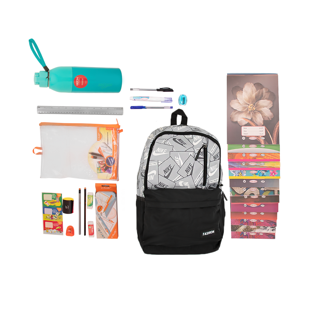 باكج الحقيبة المتكاملة للطلاب في الصفوف السابعة إلى التاسعة - 21 قطعة