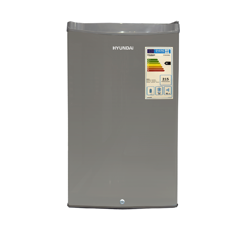 هيونداي ثلاجة باب قائمة متطورة بمميزات متعددة باللون الفضي- موديل 90