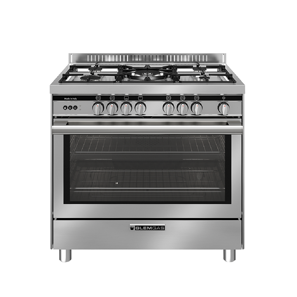 جليم غاز موقد 5 عيون - استيل - 90*60 سم