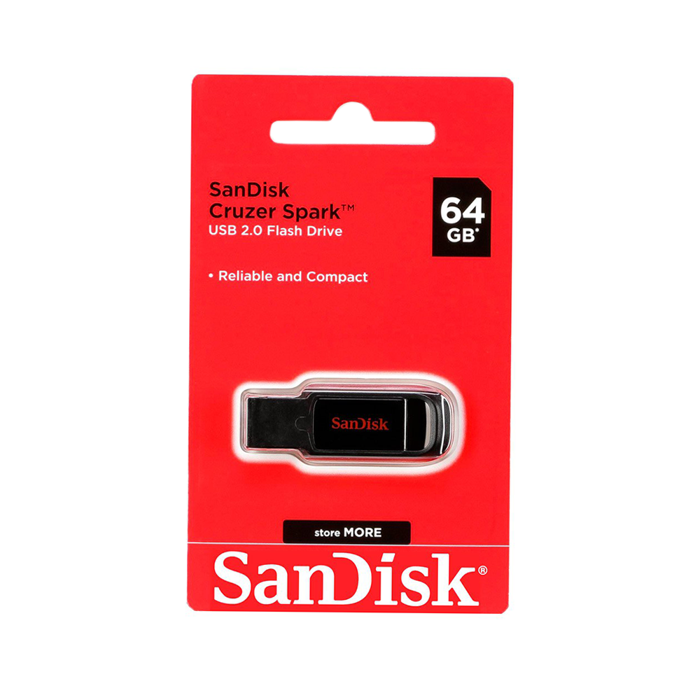 سانديسك فلاش محمول USB- سعة 64 جيجا بايت