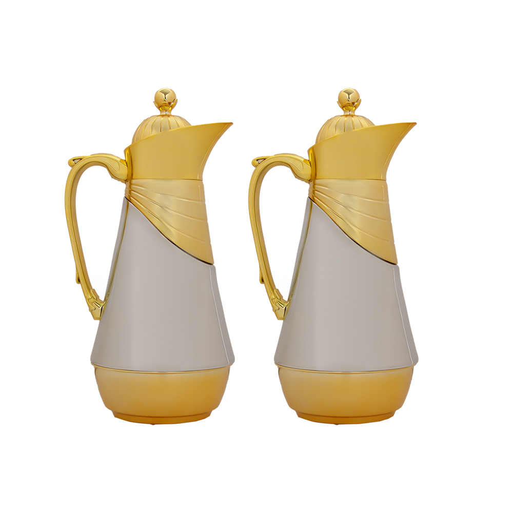 طقم ترامس للشاي والقهوة مكون من قطعتين