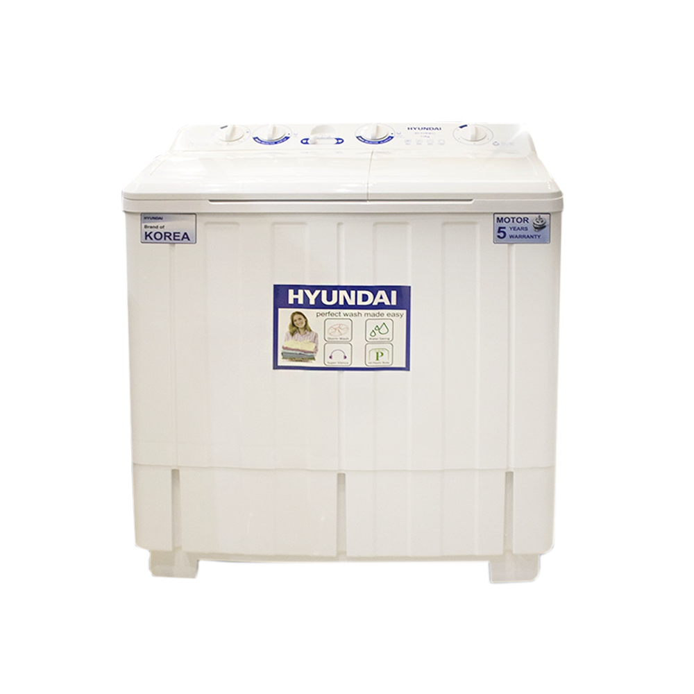 هونداي غسالة حوضين - سعة 11 كجم
