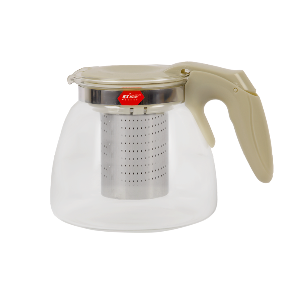 ابريق شاي زجاجي شفاف بفلتر -900مل