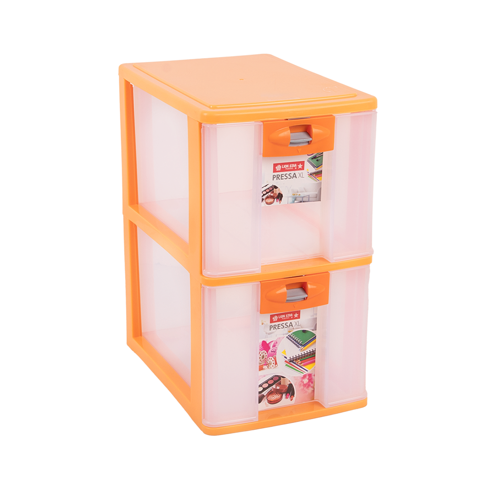 لايون ستار كونتينر كبير الحجم للتخزين والتنظيم - 2 أدراج