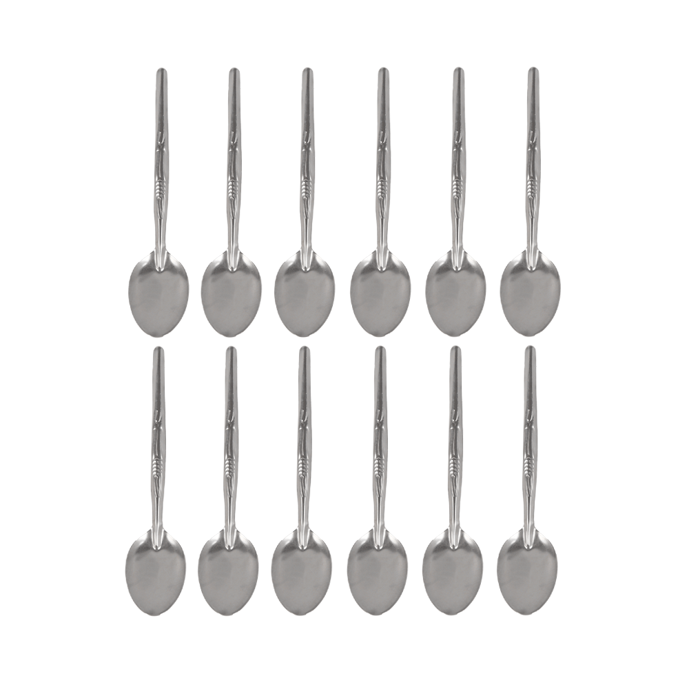 رومانسي ملاعق طعام ستيل -عدد 12 ملعقة