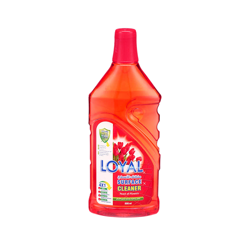 لويال منظف وملمع أسطح برائحة الورد - 800 مل