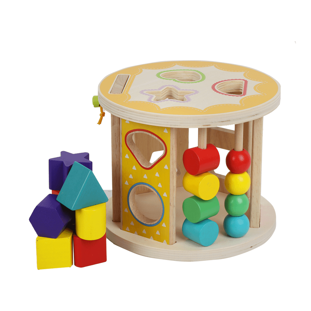 صندوق الذكاء الخشبي متعدد الالوان