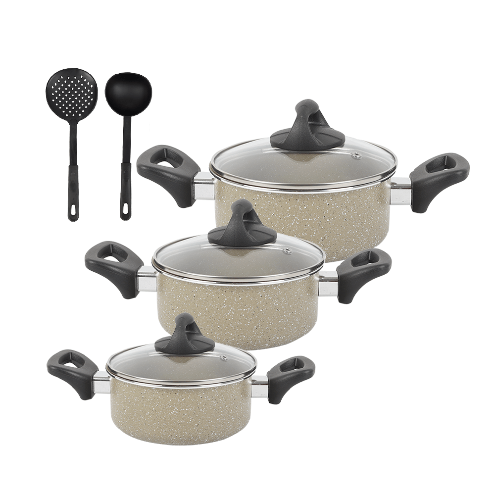 ترست طقم أواني طبخ بطبقة غير لاصقة - 5 قطع