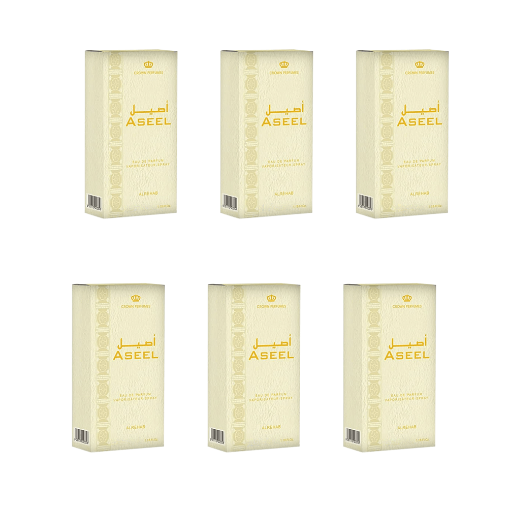 الرحاب اصيل عطر اودي بارفيوم لللجنسين عدد 6 قطع - 35 مل