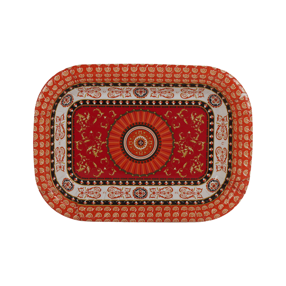 صحن تقديم بلاستيك -مستطيل