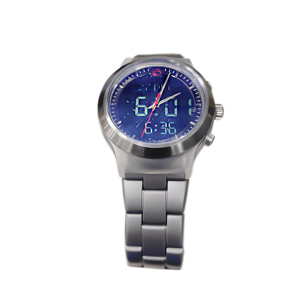 الاذان ساعة بشكل دائرية ضد الخدش وبتوقيت مزدوج