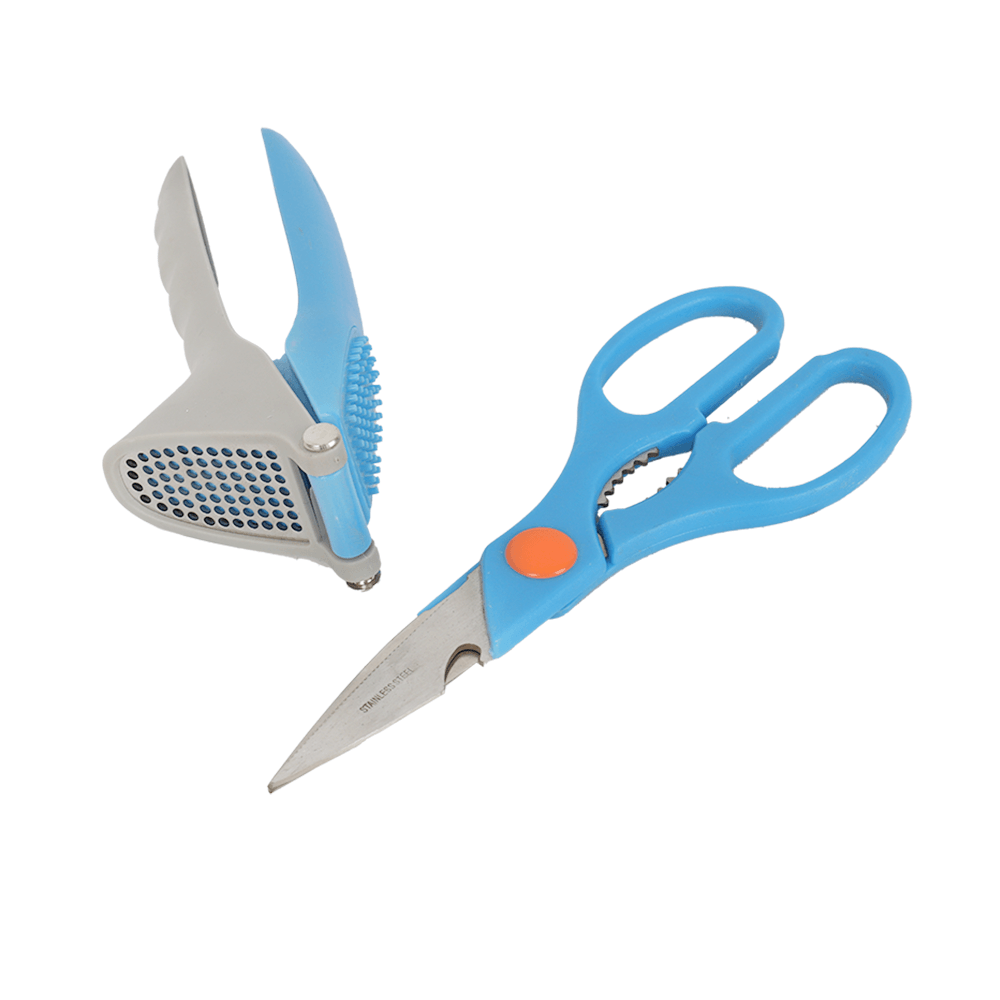 بريجيت مقص ستانلس أستيل مع فرامة ثوم