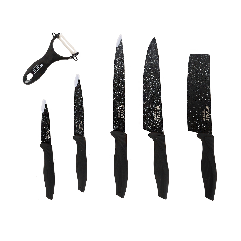 الومي طقم سكاكين مطبخ من الفولاذ المقاوم للصدأ - 6 قطع