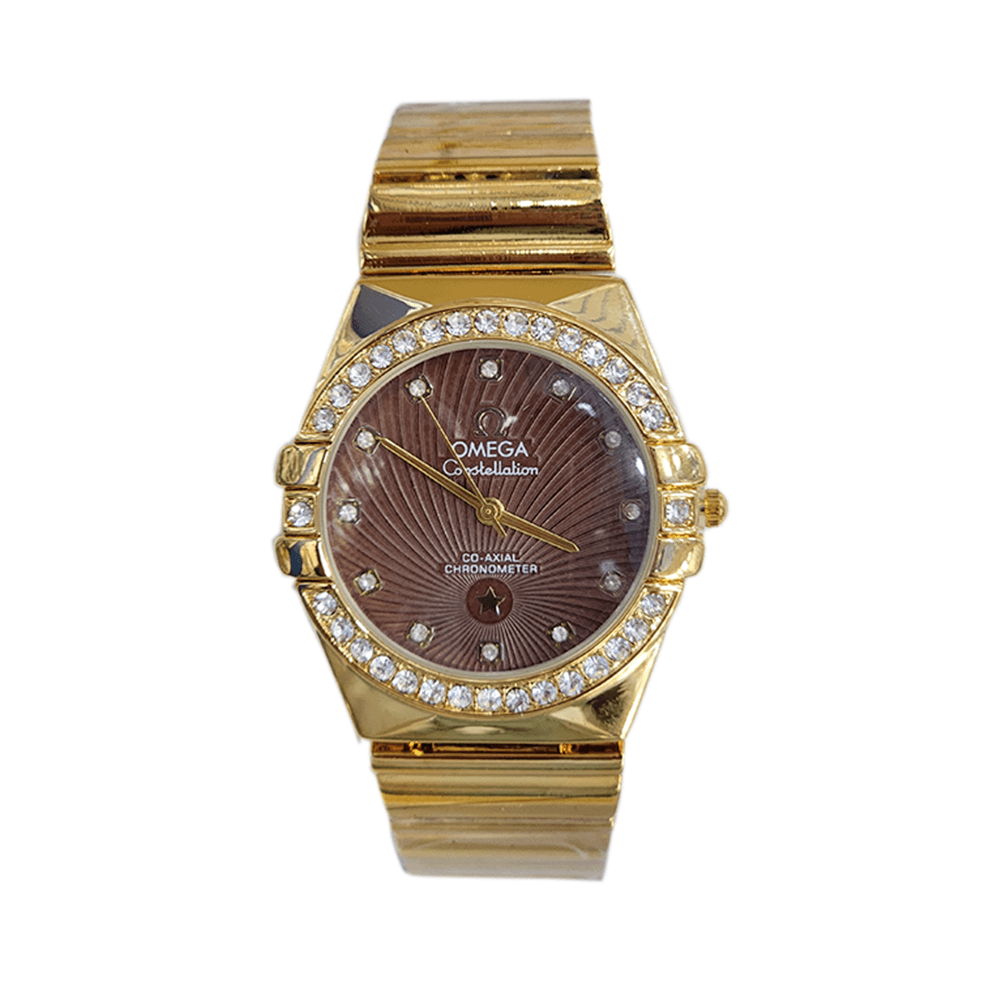 أوميجا ساعة يد زركون دائرية - تناظرية