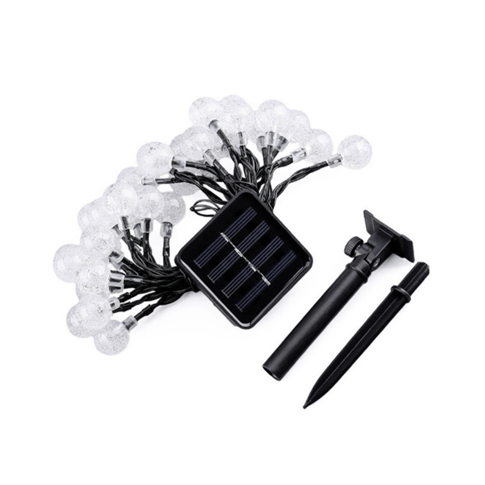 إضاءة شمسية بلورات مدورة ذاتية الشحن والتشغيل للحدائق والمداخل