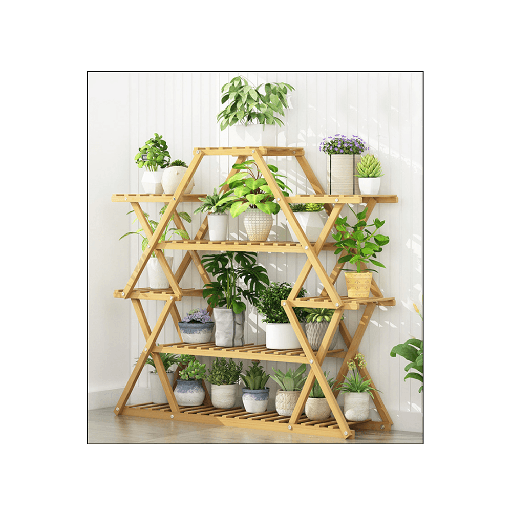 حامل نباتات الزينة العضوي بـ 8 رفوف - كبير