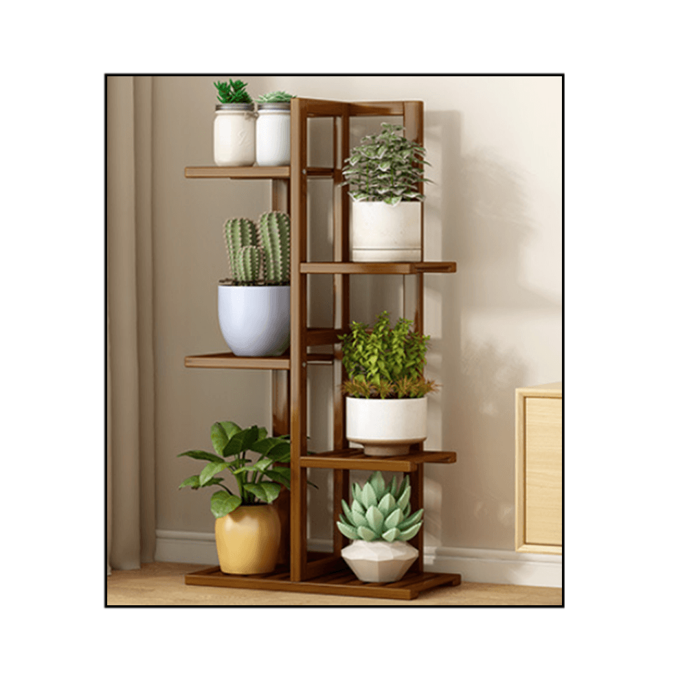 حامل نباتات الزينة العضوي بـ 6 رفوف - متوسط