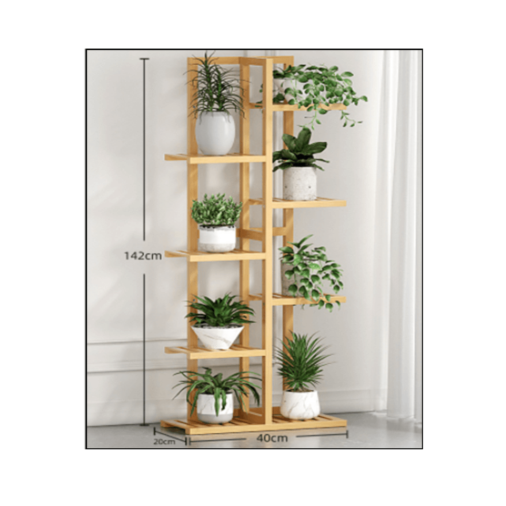 حامل نباتات الزينة العضوي بـ 8 رفوف - كبير