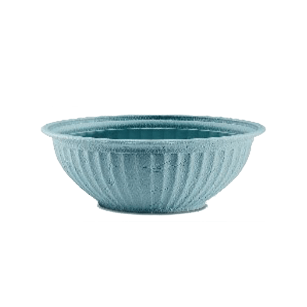 صينية نبات مدورة بنقش الجوانب