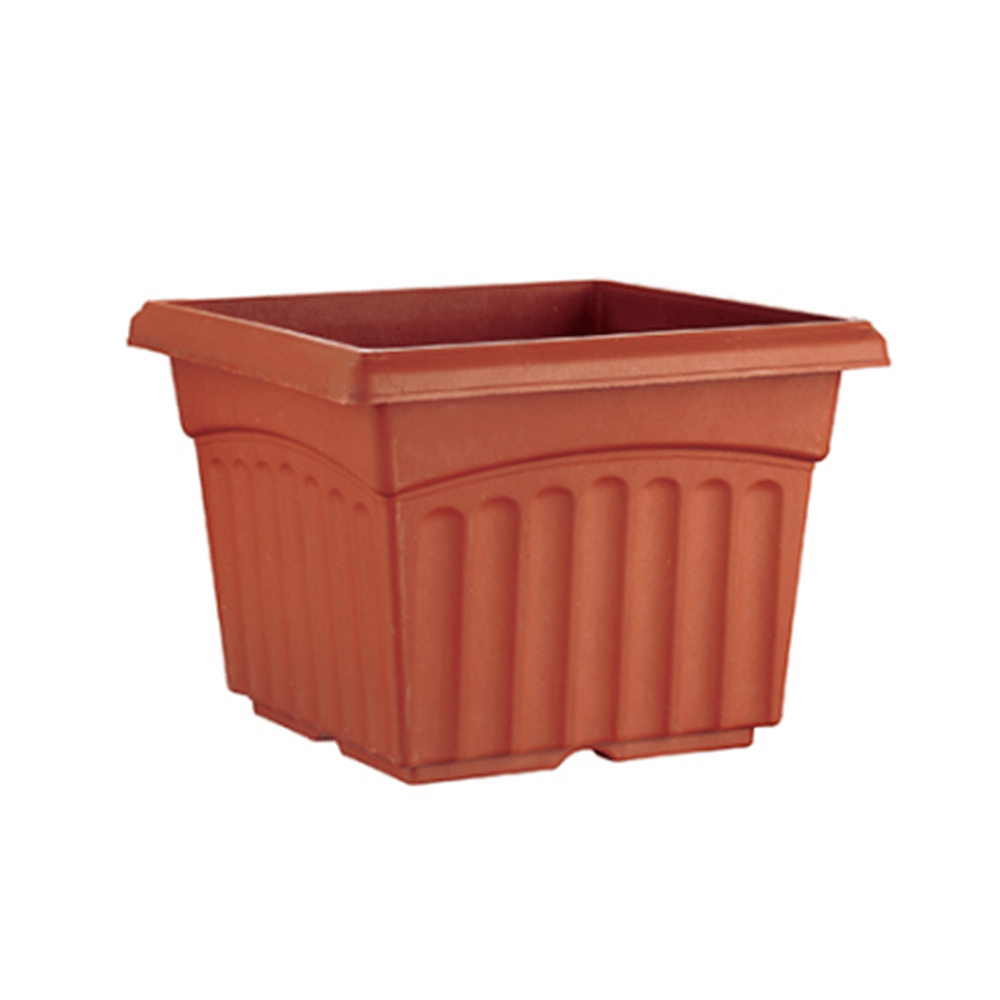 وعاء نباتي مربع الشكل