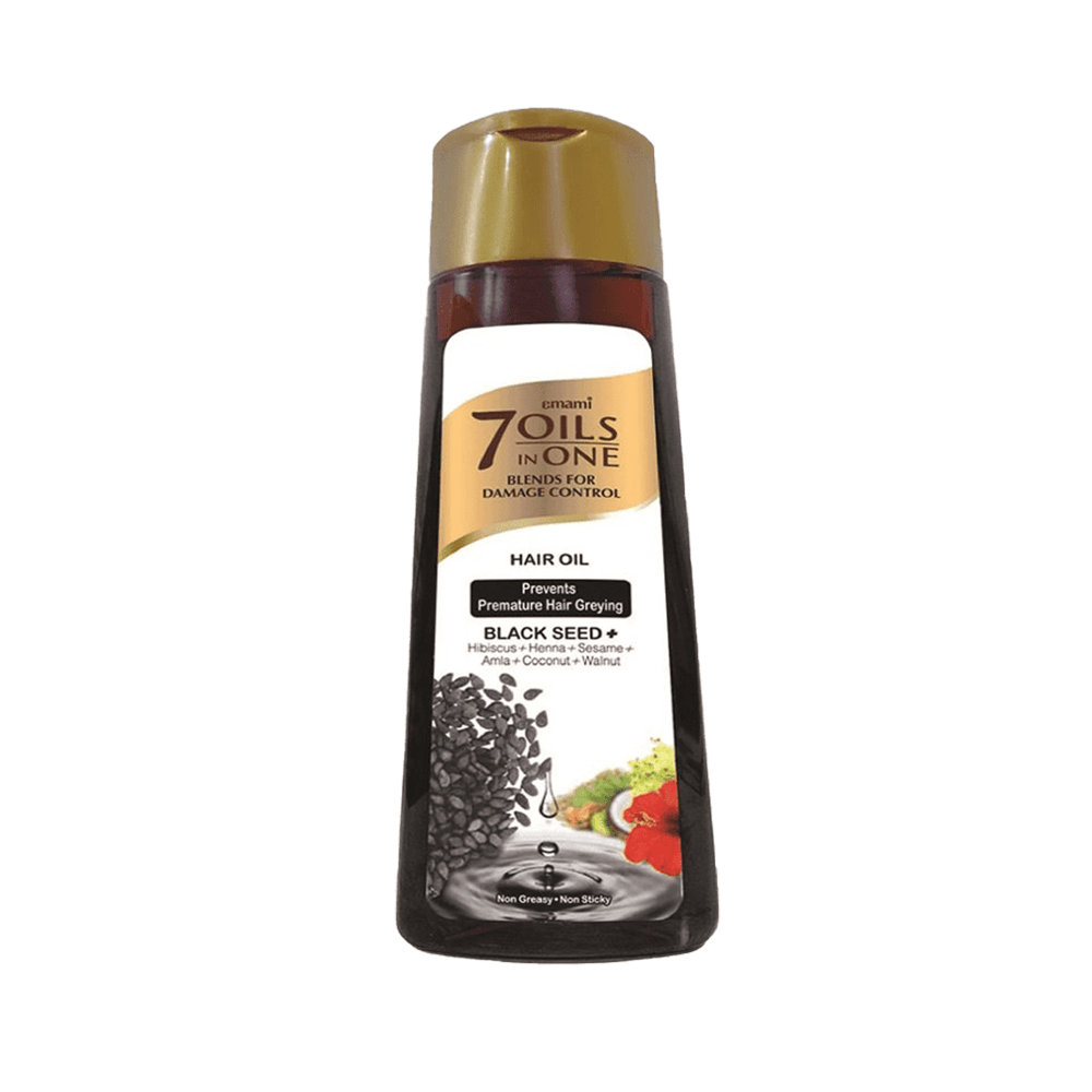 إيمامي مزيج ال 7 الزيوت مع زيت الحبة السوداء لمعالجة الشعر - 200 مل