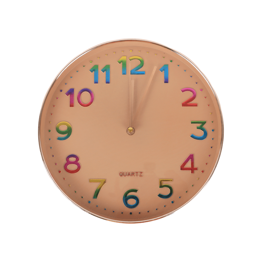 ساعة حائط دائرية ديكورية - 30 سم