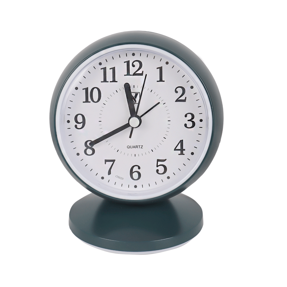 جيرمي ساعة منبه بقاعدة وشكل دائري