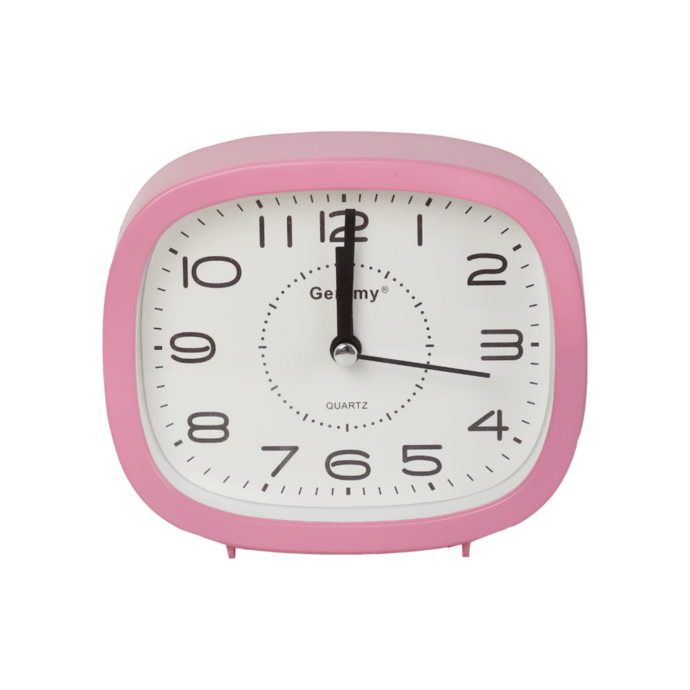 جيرمي ساعة منبه بشكل مربع وبحواف منحنية