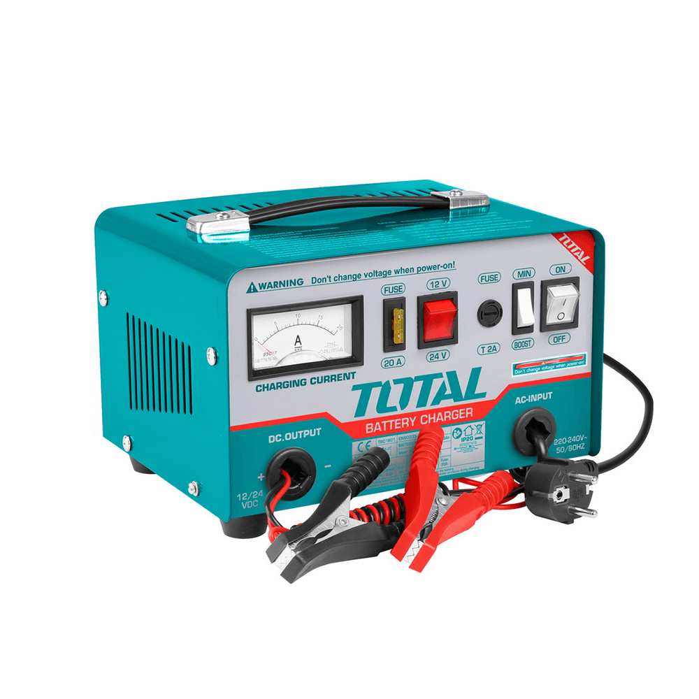 توتال شاحن بطارية بتصميم متقدم - تيار 20 أمبير