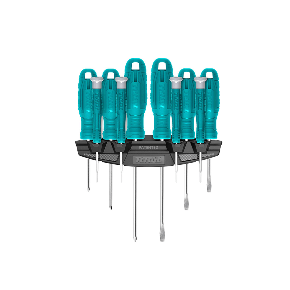 توتال طقم مفكات ومفكات دقيقة- 10 قطع